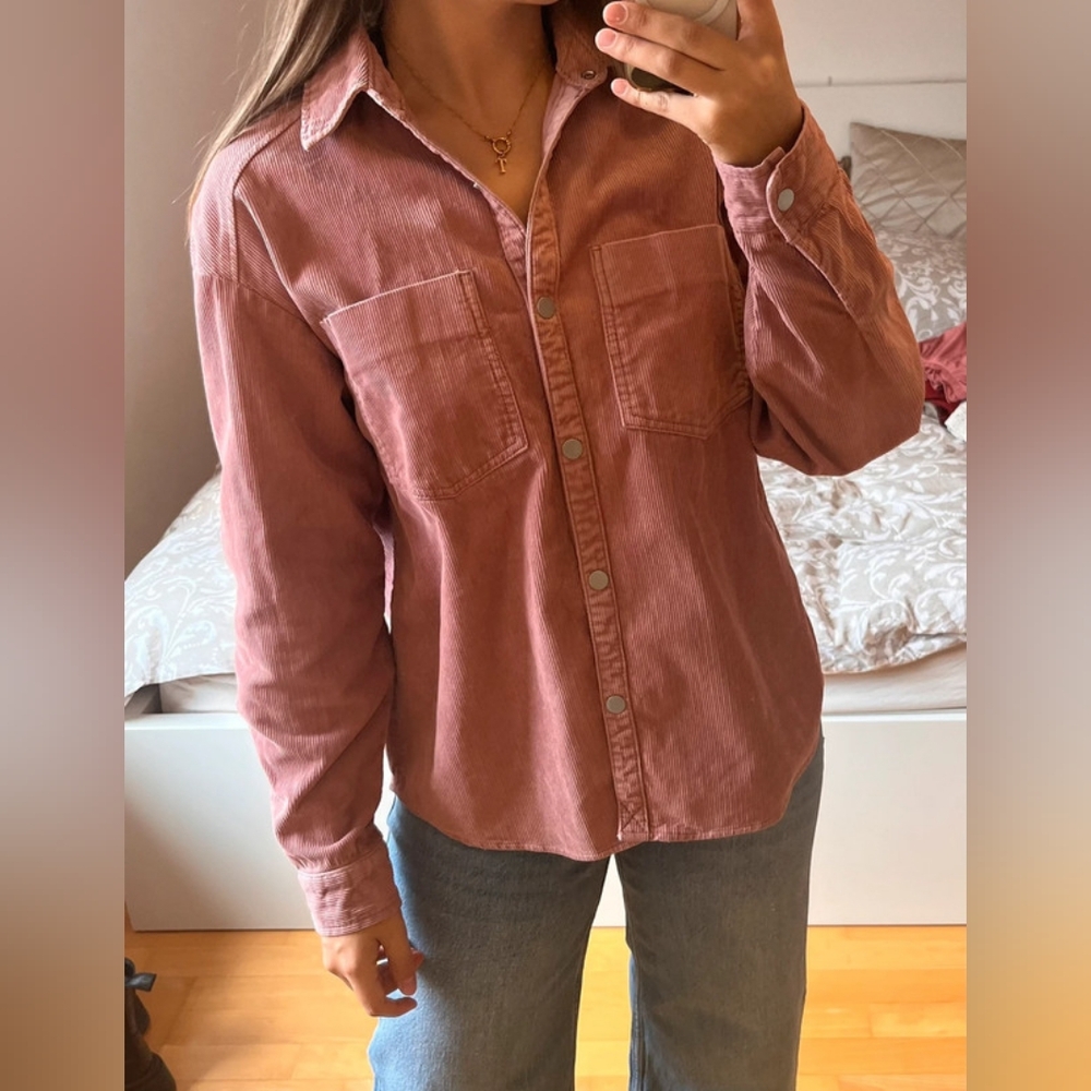 Zara Rose Corduroy Shirt